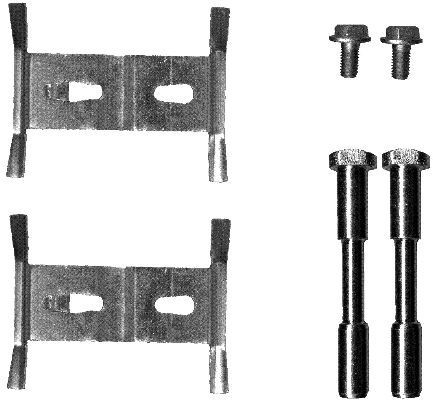 HELLA Accessory Kit, disc brake pads Article number: 8DZ 355 203-181 cheaply