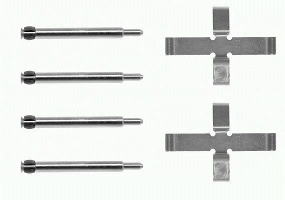 HELLA Accessory Kit, disc brake pads Article number: 8DZ 355 203-461 cheaply