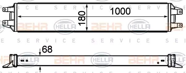 HELLA Oliekøler, motorolie Varenummer: 8MO 376 906-391 billige