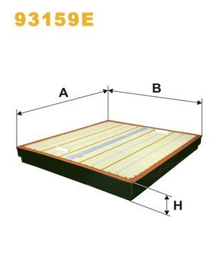 WIX FILTERS Luftfilter artikkelnummer: 93159E billig