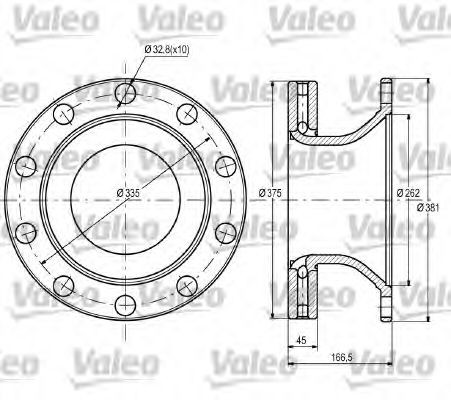 VALEO Δισκόπλακα αριθμός Άρθρου: 187095 φθηνότερα