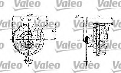VALEO Garsinis signalas prekės numeris: 479002 nebrangu