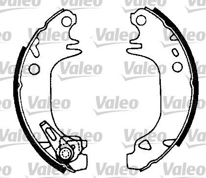 VALEO Bremsesett, trommebremse artikkelnummer: 554693 billig