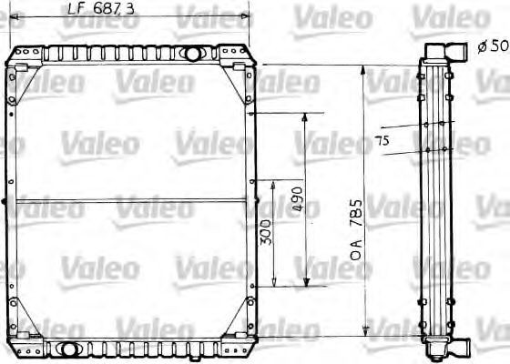 VALEO Радиатор, охлаждане на двигателя артикулен номер: 730733 евтино