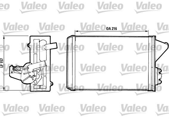 VALEO Heater matrix Article number: 811397 cheaply