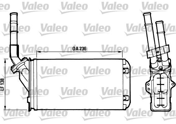 VALEO Heater matrix Article number: 812002 cheaply