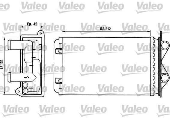 VALEO Heater matrix Article number: 812013 cheaply