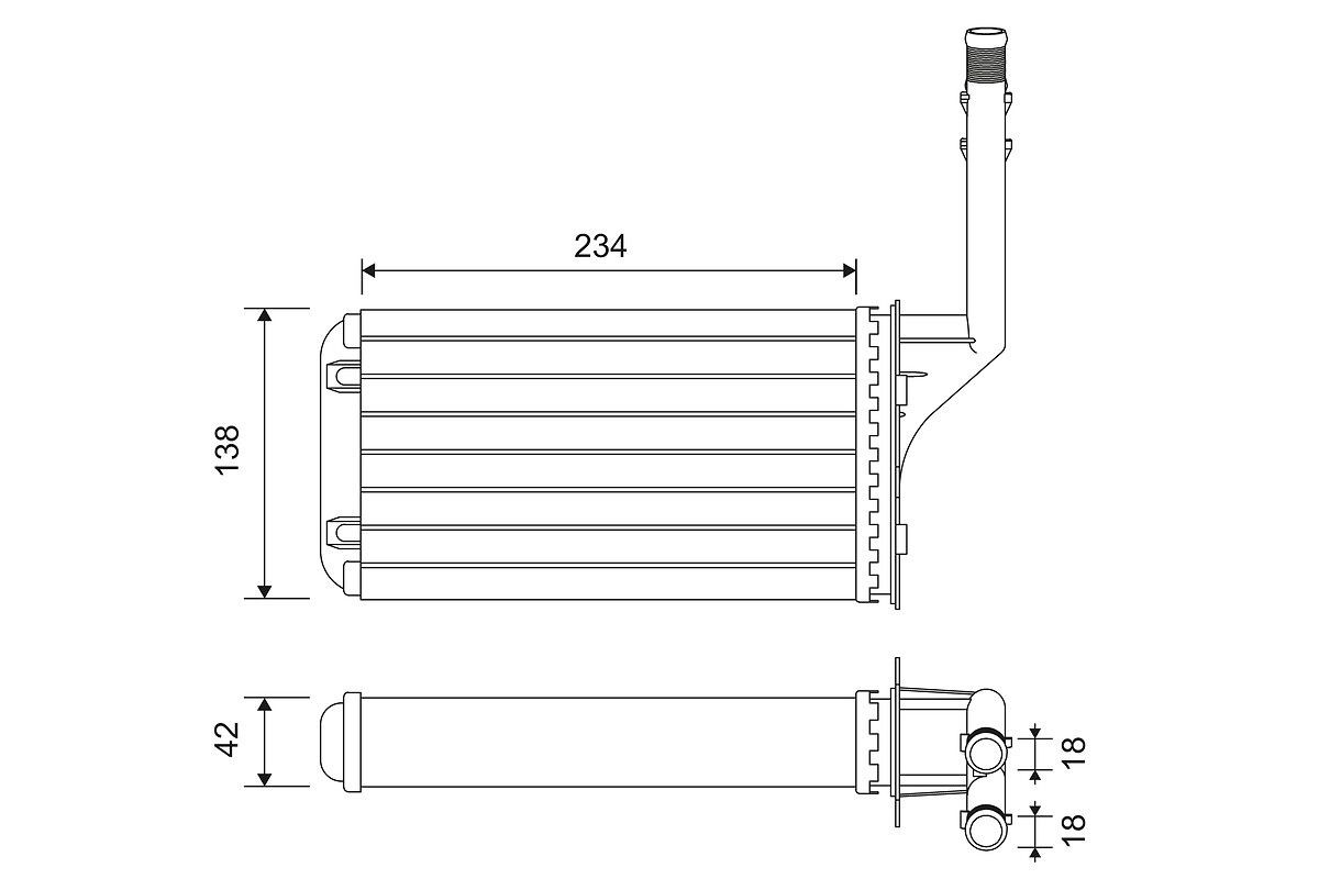 VALEO Heater matrix Article number: 812016 cheaply