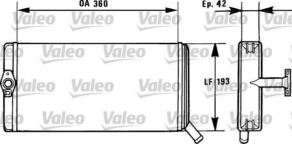 VALEO Heater matrix Article number: 812026 cheaply