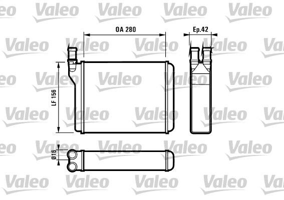 VALEO Heater matrix Article number: 812027 cheaply