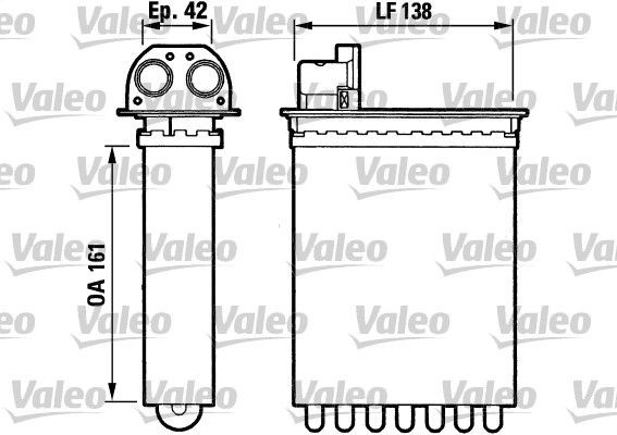 VALEO Heater matrix Article number: 812028 cheaply