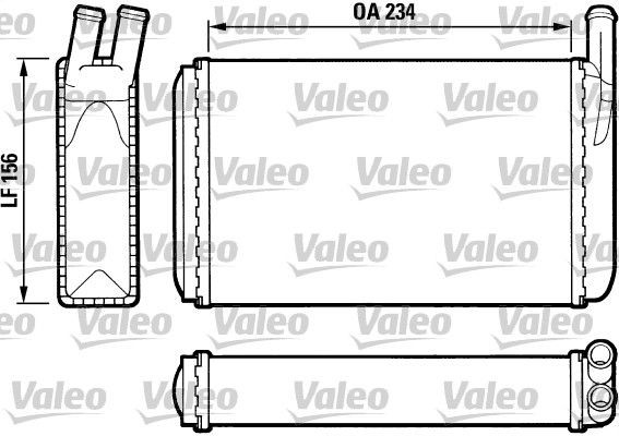 VALEO Heater matrix Article number: 812034 cheaply