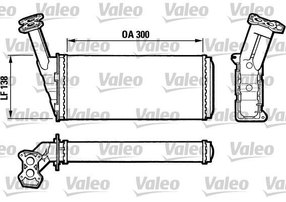 VALEO Heater matrix Article number: 812036 cheaply