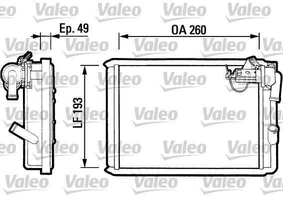 VALEO Heater matrix Article number: 812047 cheaply