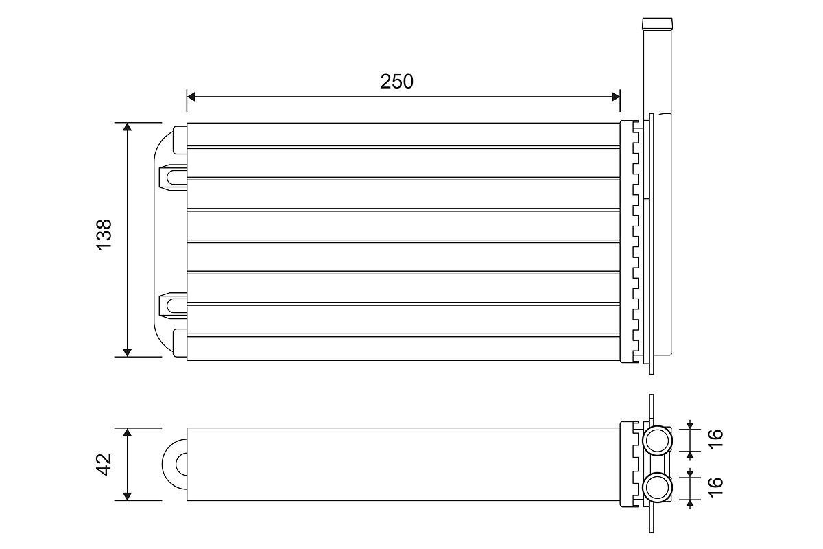VALEO Heater matrix Article number: 812058 cheaply