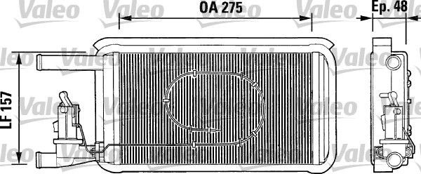 VALEO Heater matrix Article number: 812074 cheaply