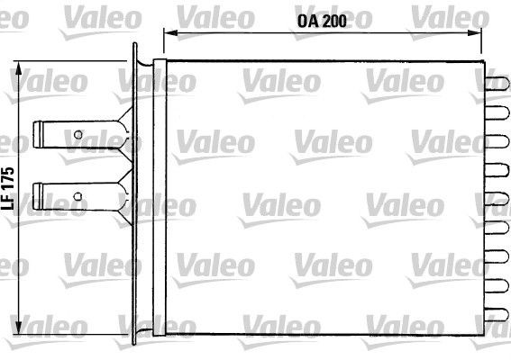 VALEO Heater matrix Article number: 812081 cheaply