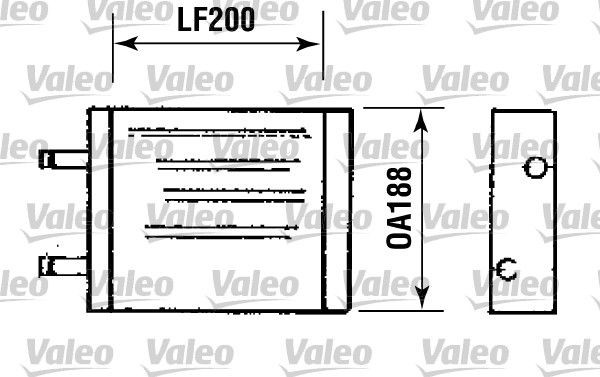 VALEO Heater matrix Article number: 812093 cheaply