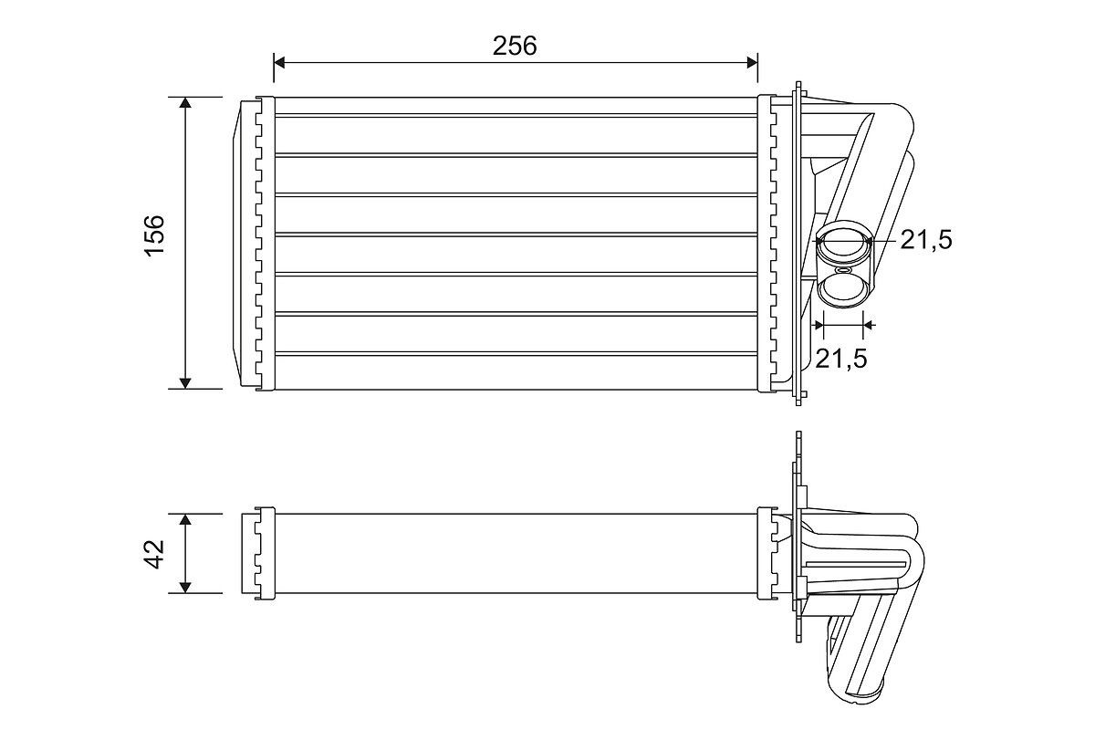VALEO Heater matrix Article number: 812113 cheaply