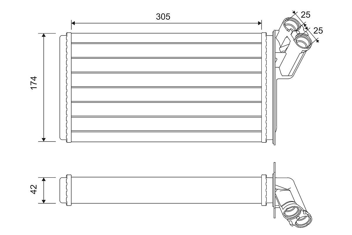 VALEO Heater matrix Article number: 812116 cheaply