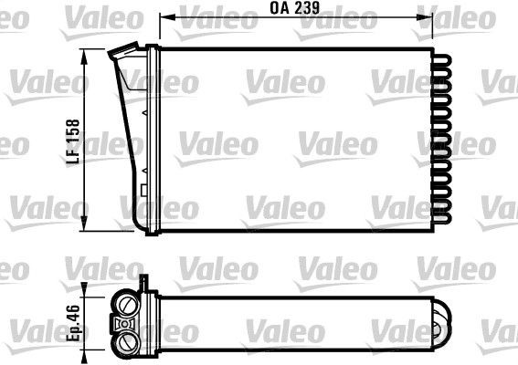 VALEO Heater matrix Article number: 812126 cheaply