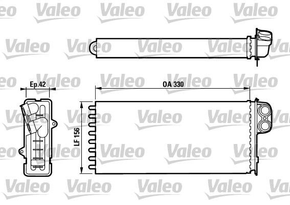 VALEO Heater matrix Article number: 812128 cheaply