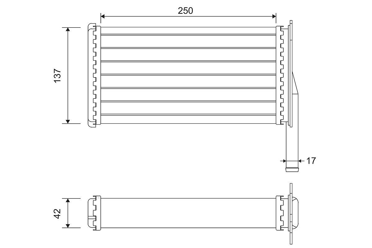 VALEO Heater matrix Article number: 812129 cheaply