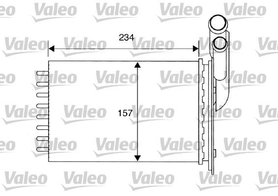 VALEO Varmeelement, kabinevarme Varenummer: 812157 billige