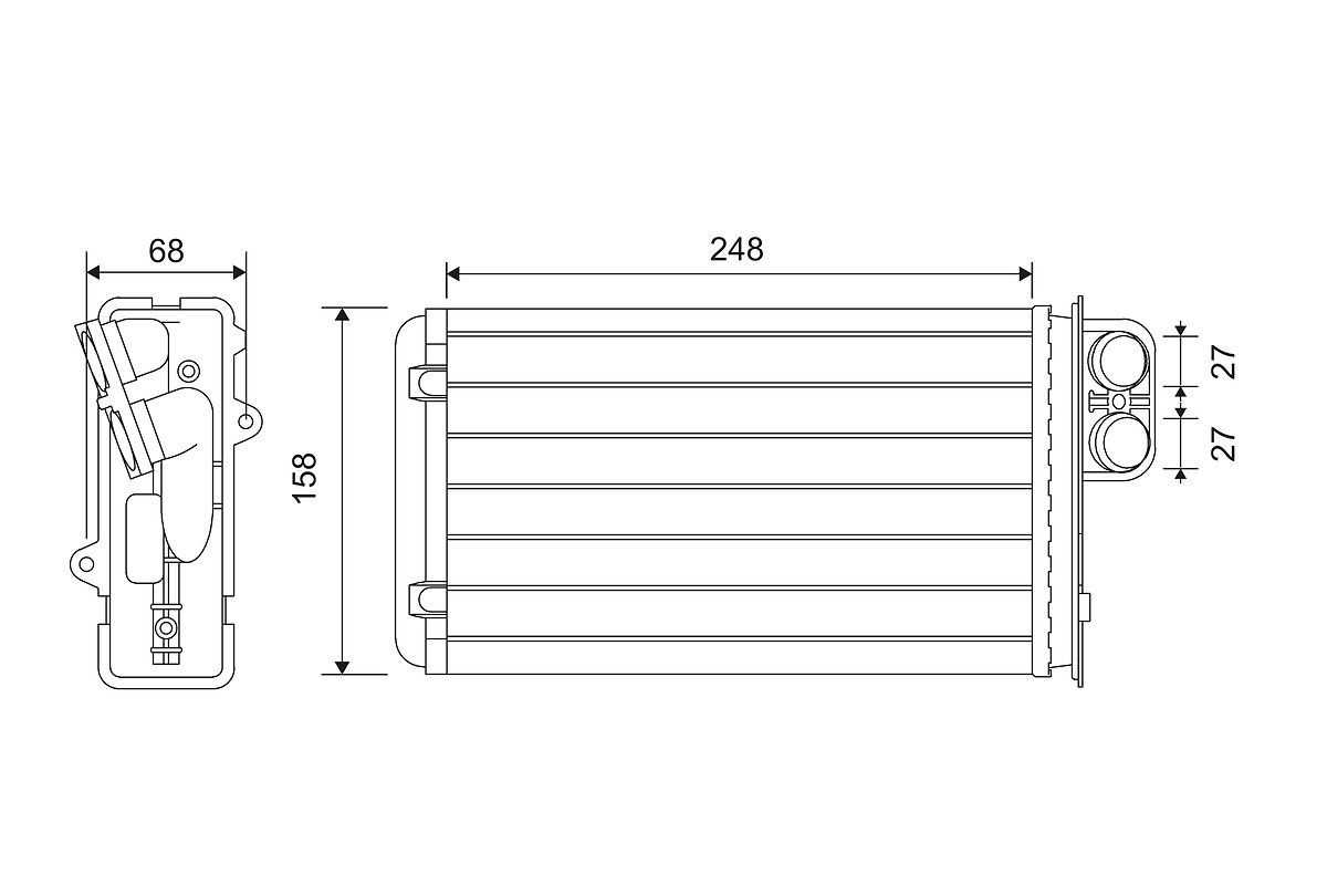 VALEO Heater matrix Article number: 812161 cheaply