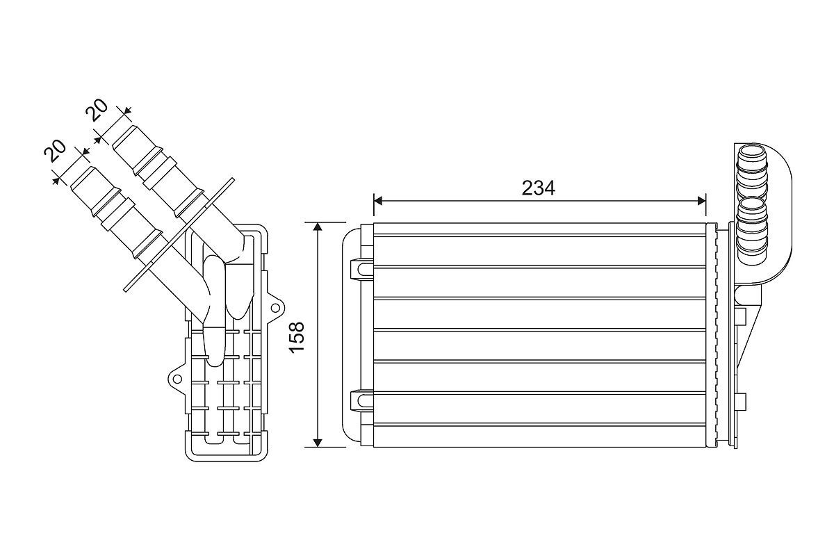 VALEO Heater matrix Article number: 812169 cheaply