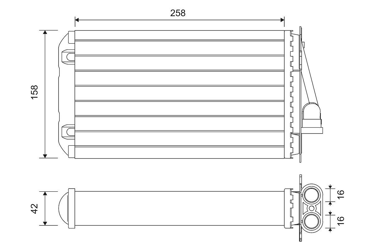 VALEO Heater matrix Article number: 812194 cheaply
