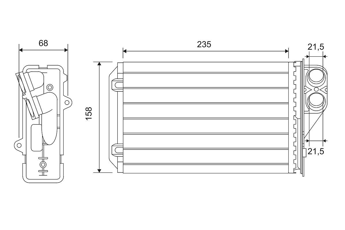 VALEO Heater matrix Article number: 812215 cheaply