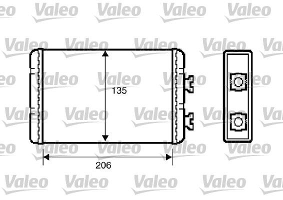 VALEO Heater matrix Article number: 812220 cheaply
