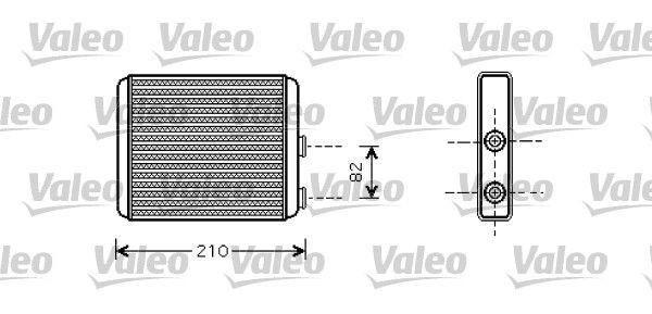 VALEO Heater matrix Article number: 812363 cheaply