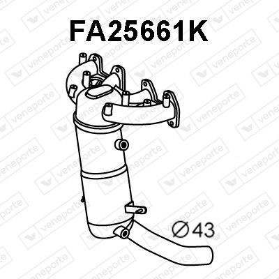 VENEPORTE Manifold Catalytic Converter Article number: FA25661K cheaply