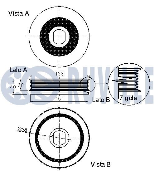 RUVILLE Tensioner Guide, timing chain Article number: 3451030 cheaply