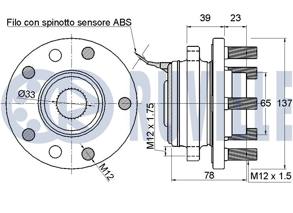 RUVILLE Wheel Hub Article number: 485510 cheaply