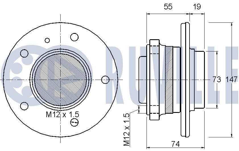 RUVILLE Wheel Hub Article number: 485806 cheaply