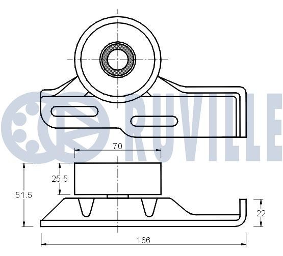 RUVILLE Deflection / Guide Pulley, v-ribbed belt Article number: 55067 cheaply