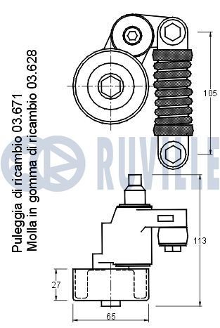 RUVILLE V-Ribbed Belt Set Article number: 5510082 cheaply