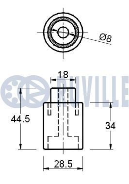 RUVILLE Intinzator, curea transmisie număr articol: 55585 ieftin