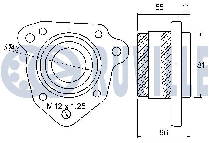 RUVILLE Repair kit, suspension strut Article number: 825304S cheaply