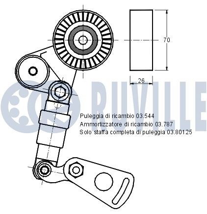 RUVILLE Anti-Friction Bearing, suspension strut support mounting Article number: 865705 cheaply