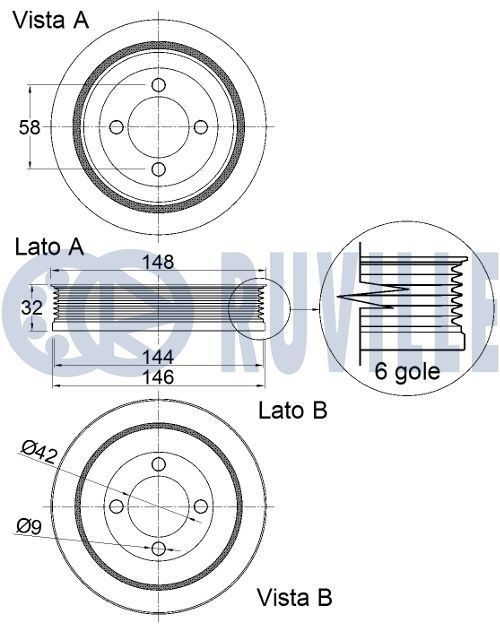 RUVILLE Ball Joint Article number: 915010 cheaply