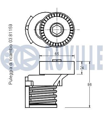 RUVILLE Idler Arm Article number: 917339 cheaply