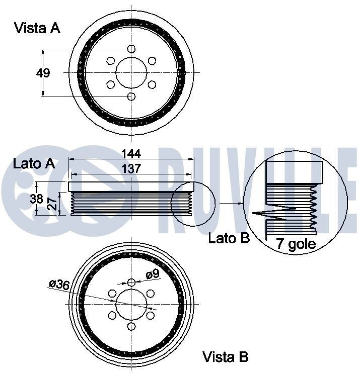 RUVILLE Suspension arm Article number: 935326 cheaply