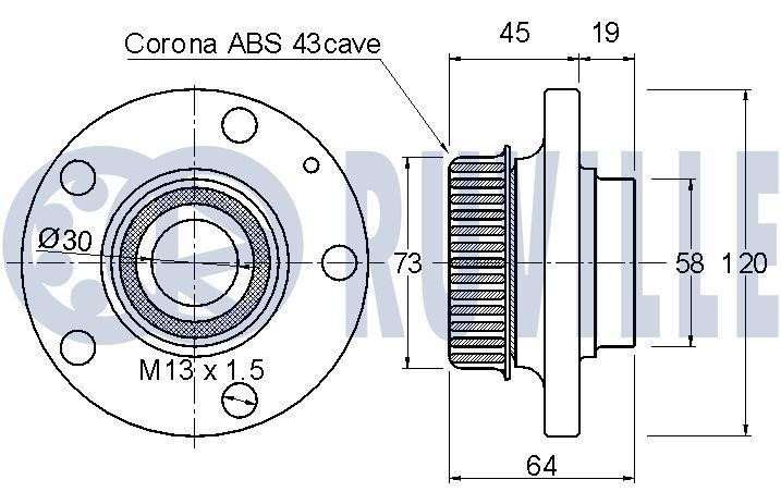 RUVILLE Repair Kit, reversing lever Article number: 965108 cheaply