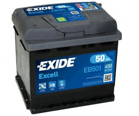 EXIDE Battery EXCELL Article number: EB501 cheaply