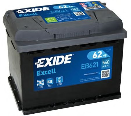 EXIDE Battery EXCELL Article number: EB621 cheaply