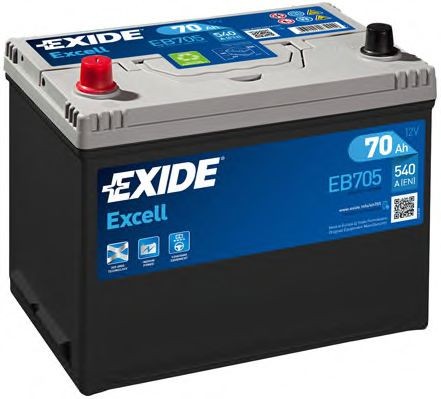 EXIDE Battery EXCELL Article number: EB705 cheaply